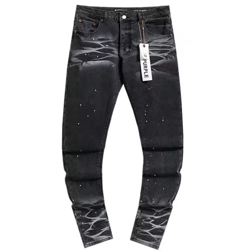 Men's Distressed Denim Jeans in Light Blue